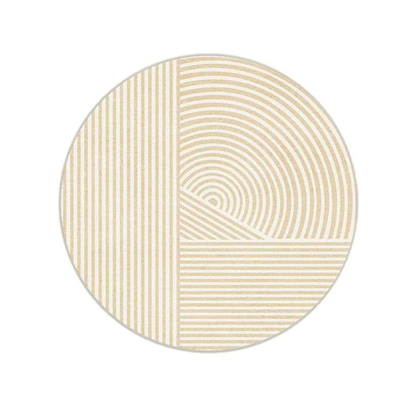 Chic Modern Area Carpet Stripe Pattern Polyester Area Rug Stain Resistant Rug for Home Decor