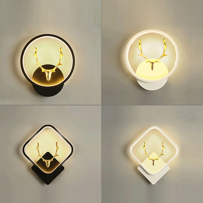 Luci da parete a forma di geometria Luci da monte in metallo per bambini per camera da letto