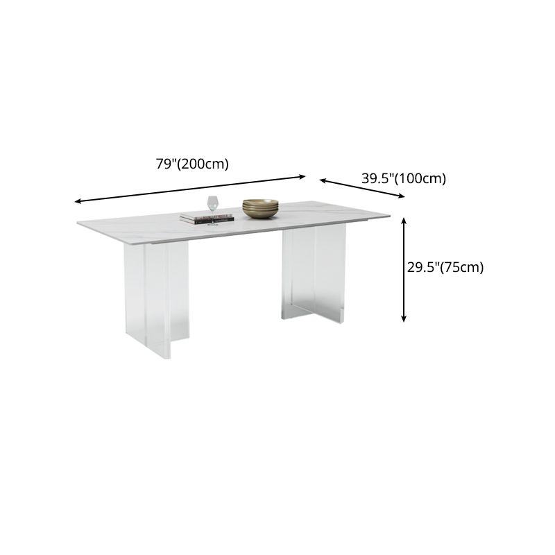 1/4/5/6/7/8 Pcs Dining Chairs Set Sintered Stone Dining Room Set