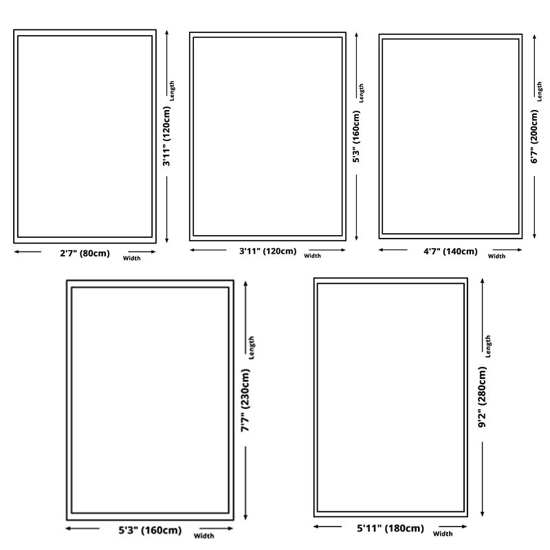 Luxury European Printed Rug Multicolor Polyester Area Carpet Non-Slip Backing Rug for Living Room