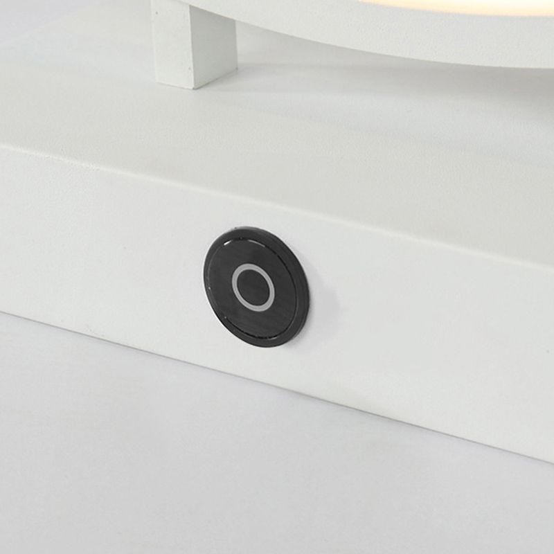 10 "/12"/16 "Diamatura Diamatura Dank Simplicity LED acrilico a LED singola Light Black/White Table Light in luce calda/bianca