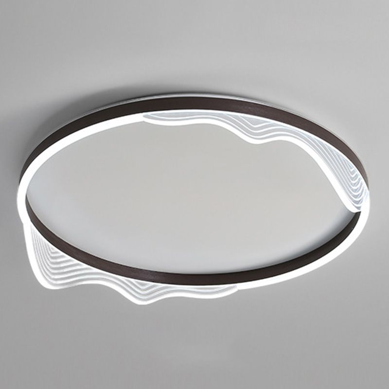 Plafonnier circulaire encastré dessin animé simplicité moderne luminaire de montage au plafond pour chambre à coucher