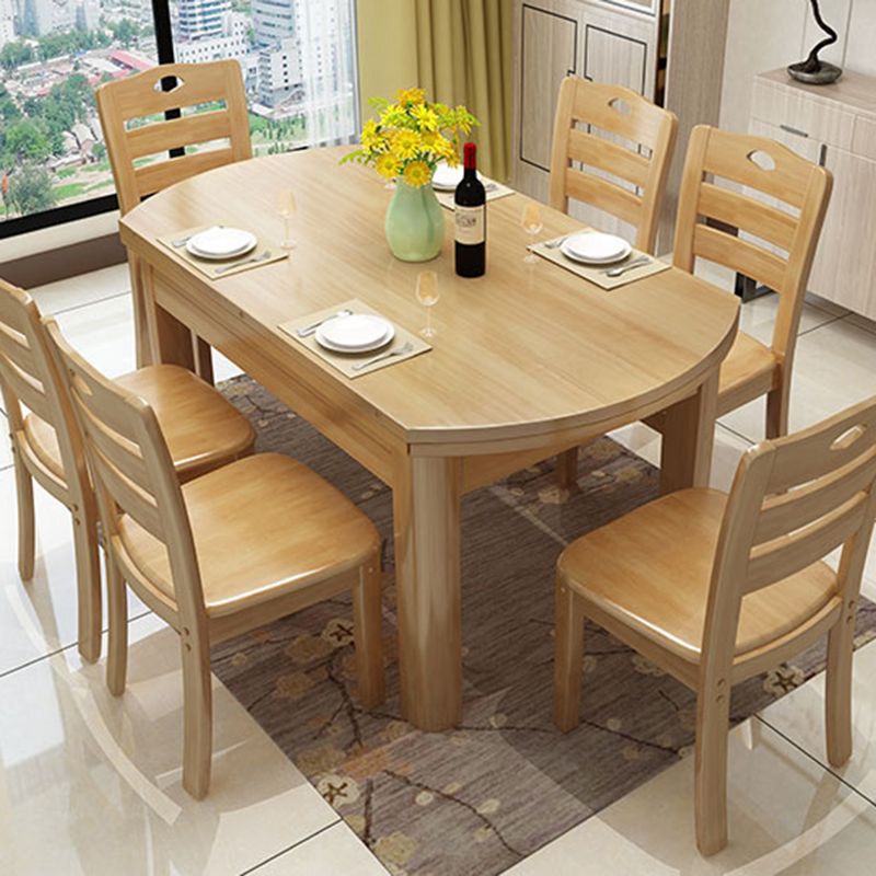 Modern Style Dining Table Rubberwood Base Dinner Table for Dining Room