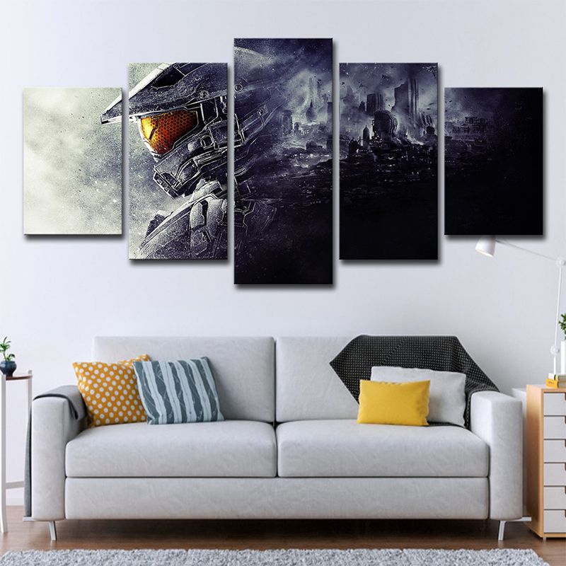 Fictional Game Guardians Master Canvas Grey House Interior Wall Art, Multi-Piece