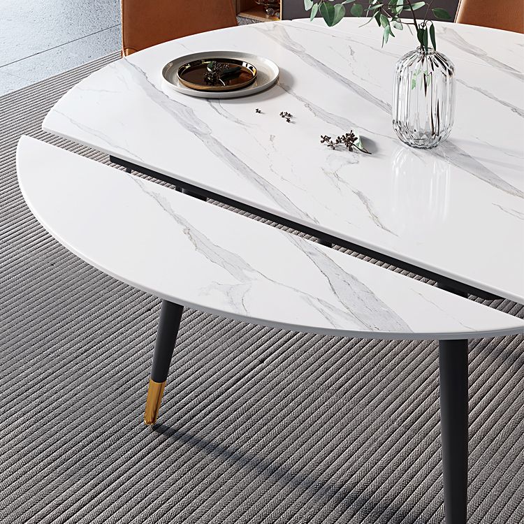 Tavolino da pranzo in pietra sinterizzato in stile moderno per uso domestico per uso domestico