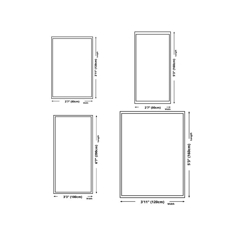 Modern Carpet Polyester Geometric Print Area Rug Stain Resistant Rug for Living Room