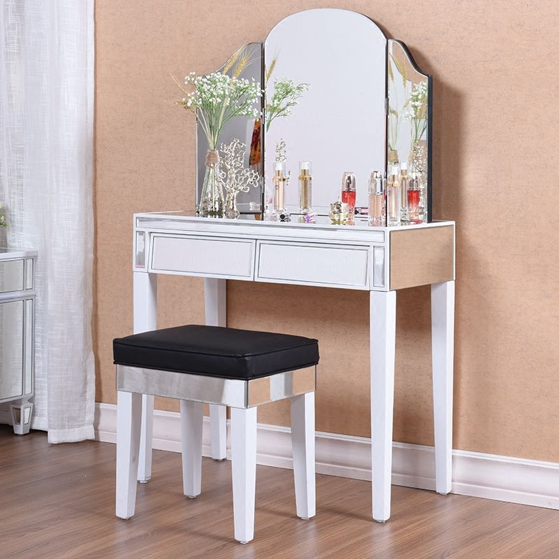 Contemporary Vanity Dressing Table Solid Wood Makeup Vanity Desk