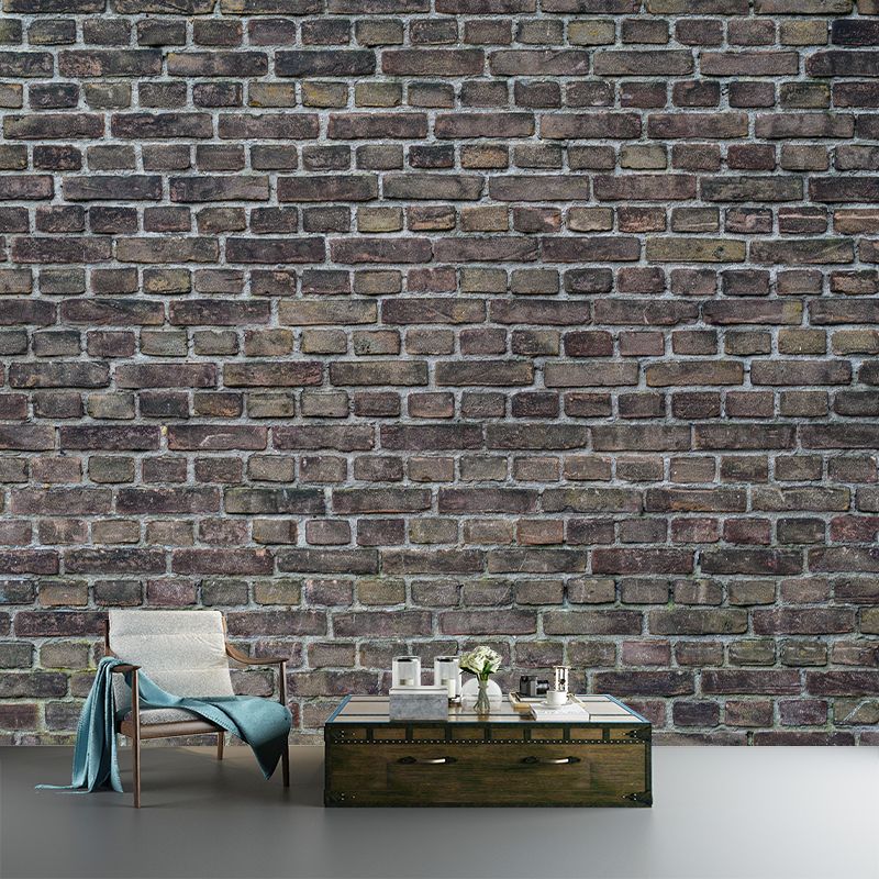Contemporary Brick Mural Decal Architecture Sitting Room Moisture Resistant Wall Decor