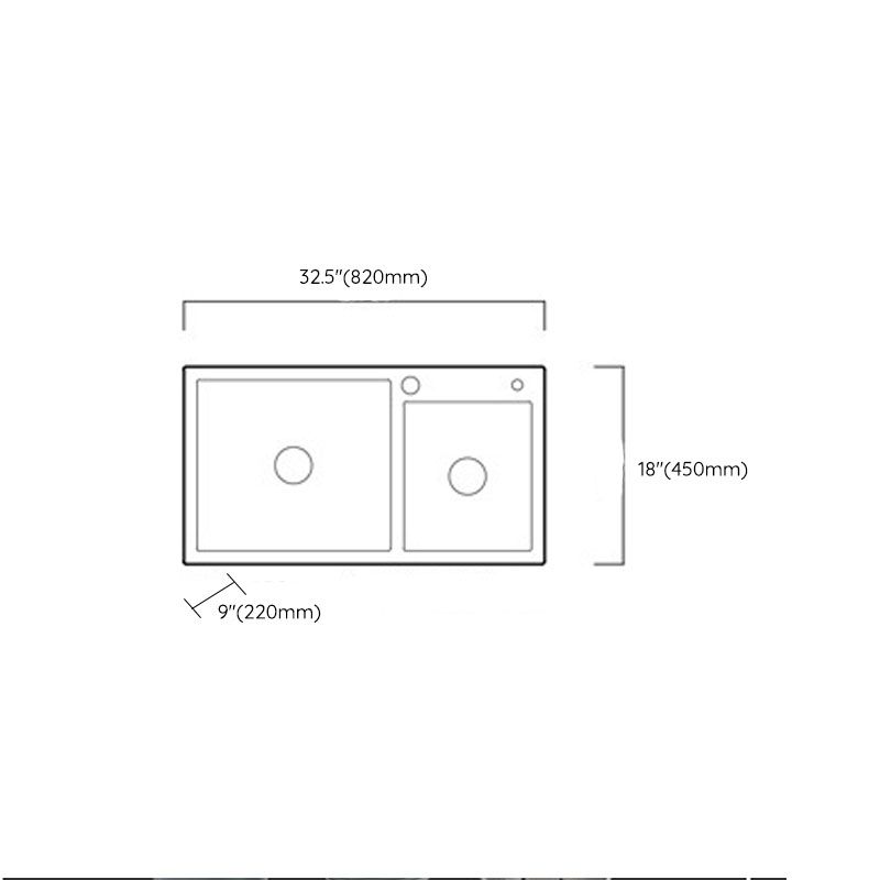 Modern Kitchen Bar Sink Stainless Steel with Drain Strainer Kit and Soap Dispenser Sink