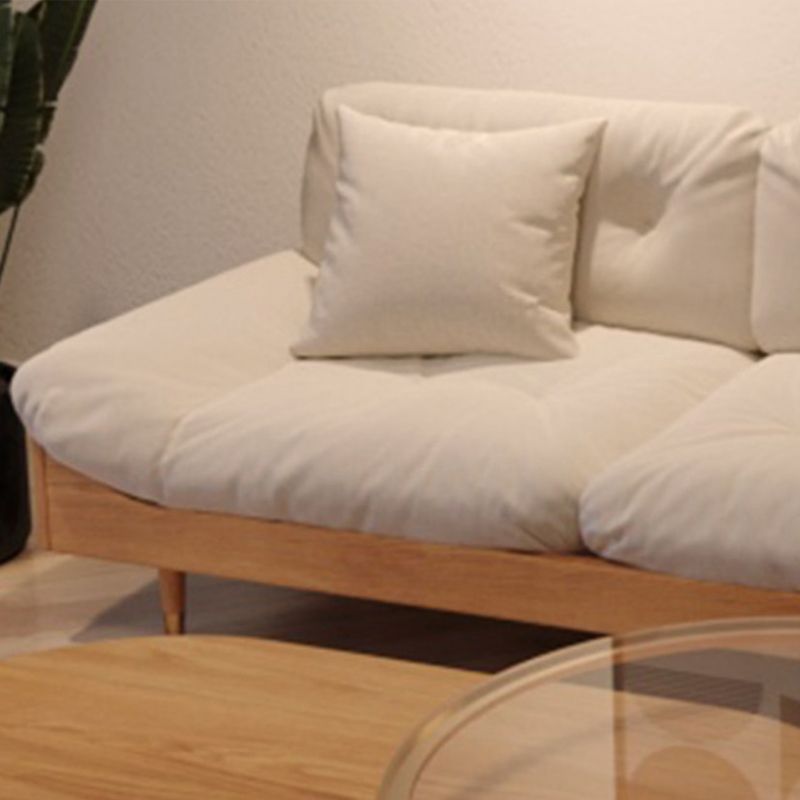 Armless Sofa Loose Back 35"W Tufted Modern Sofa for Living Room