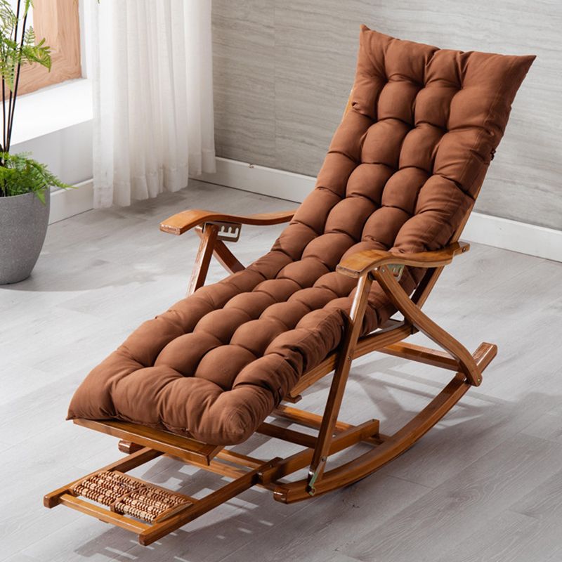 Antique Bamboo Recliner Chair Folding Recliner Chair with Cushion