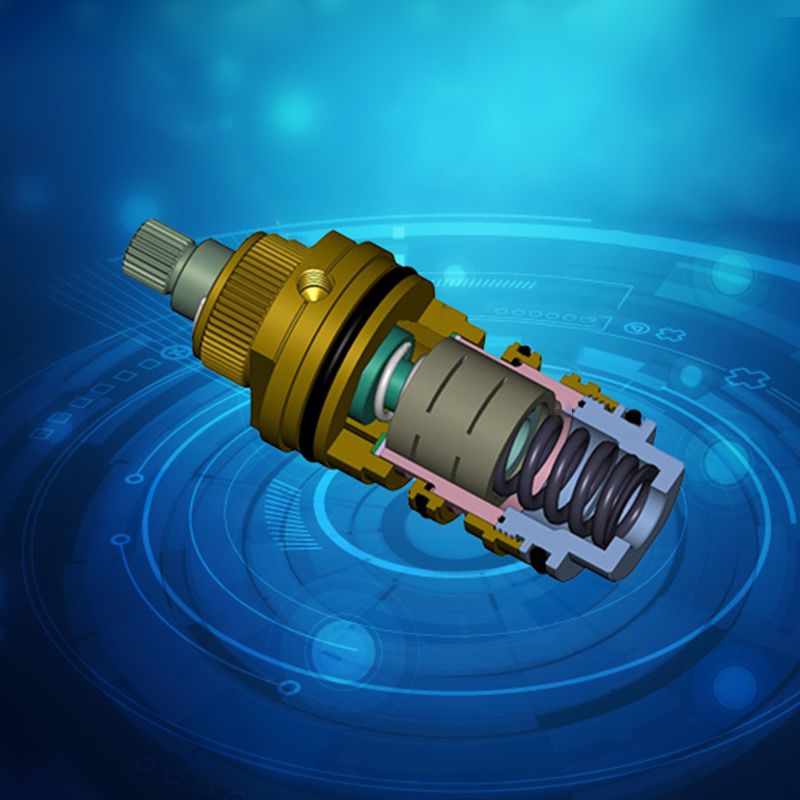 Modern Shower System Slide Bar Dual Shower Head Thermostatic Wall Mounted Shower Set