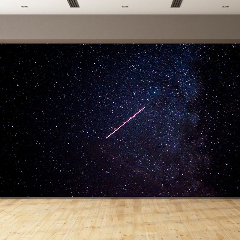 Outer Space Mural Wallpaper Personalized Size Wall Covering for Study Room