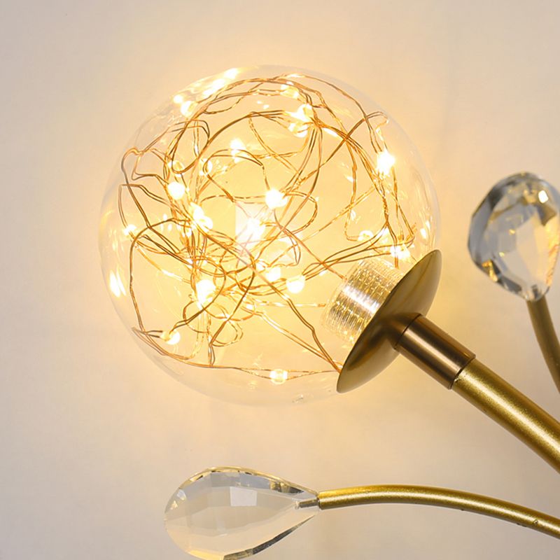 Kugelform Glaswand Licht moderner Stil 2 Leichter Wandhalterung Licht