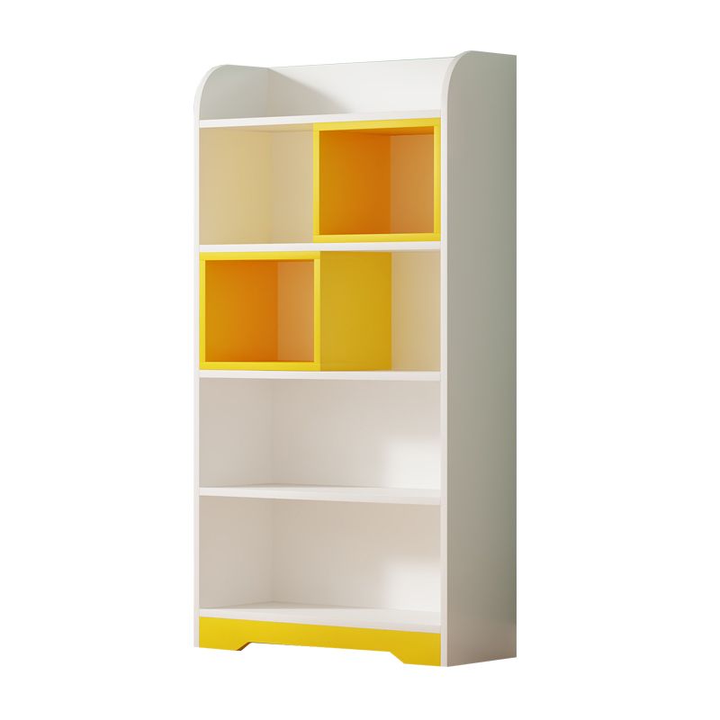 Scandinavian Standard Kids Bookcase Manufactured Wood Shelf in Matte