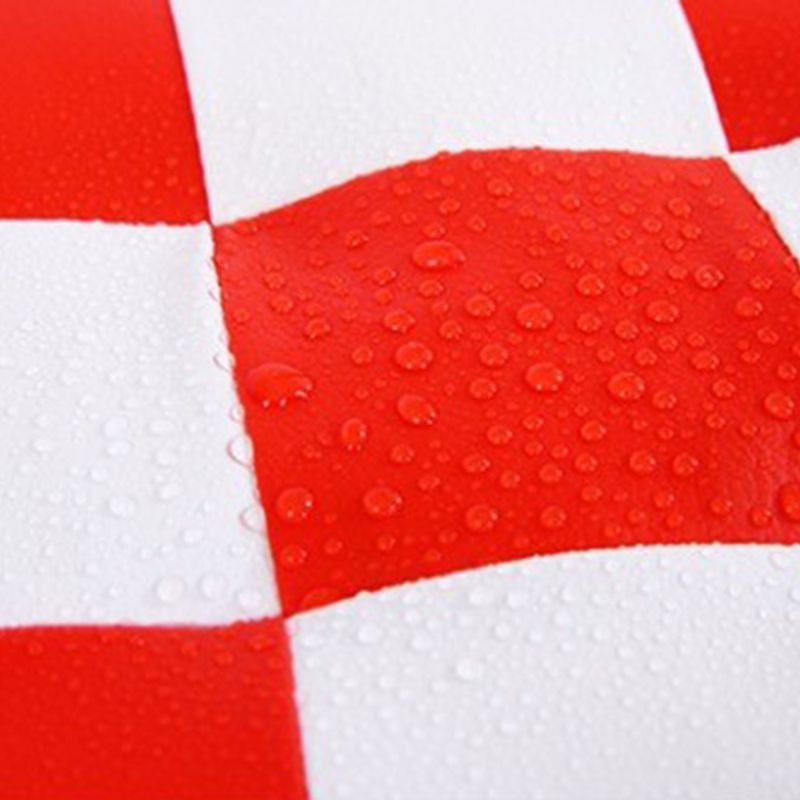 Color Block Ottoman Faux Leather Stain Resistant Cylinder Shape Pouf Ottoman