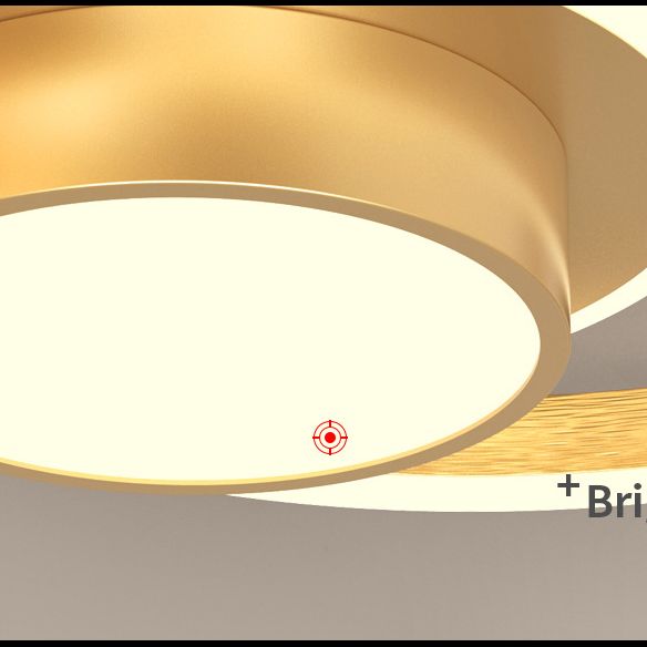 Ronde eenvoud ontwerp aluminium LED plafondlamp moderne stijl slaapkamerverlichting in goud