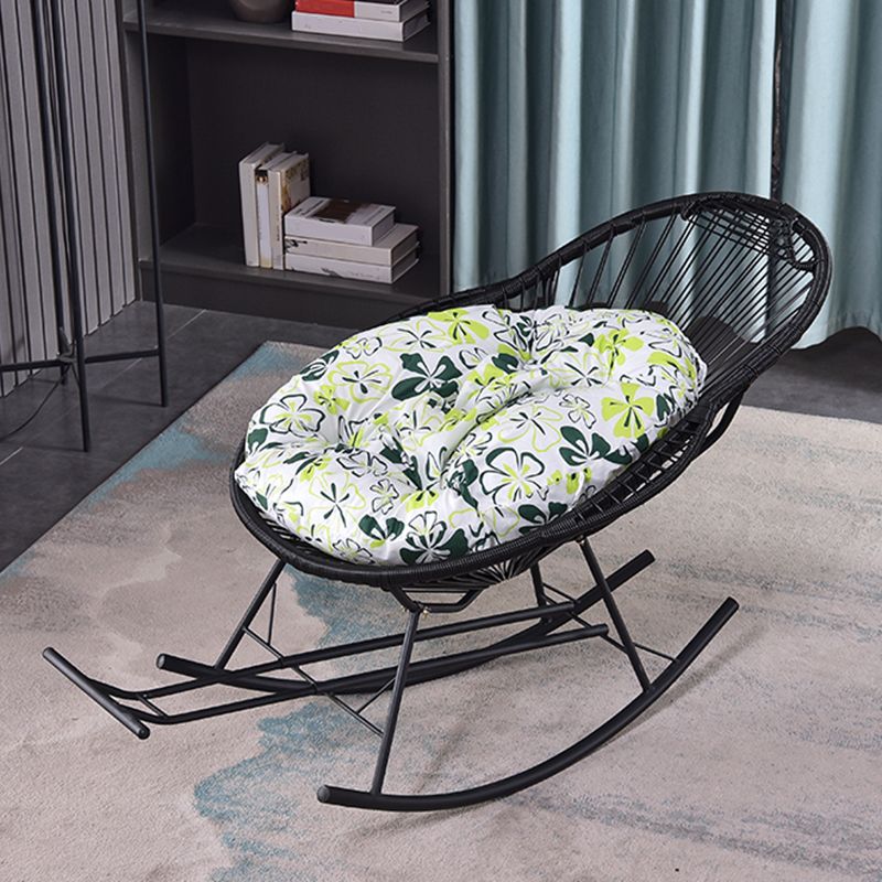 Contemporary Style Rattan Rocking Chair Indoor Rocking Chair
