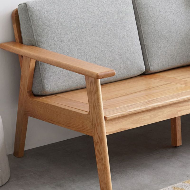 Solid Wood Solid Color Foam No Extra Resistance Sofa for Living Room