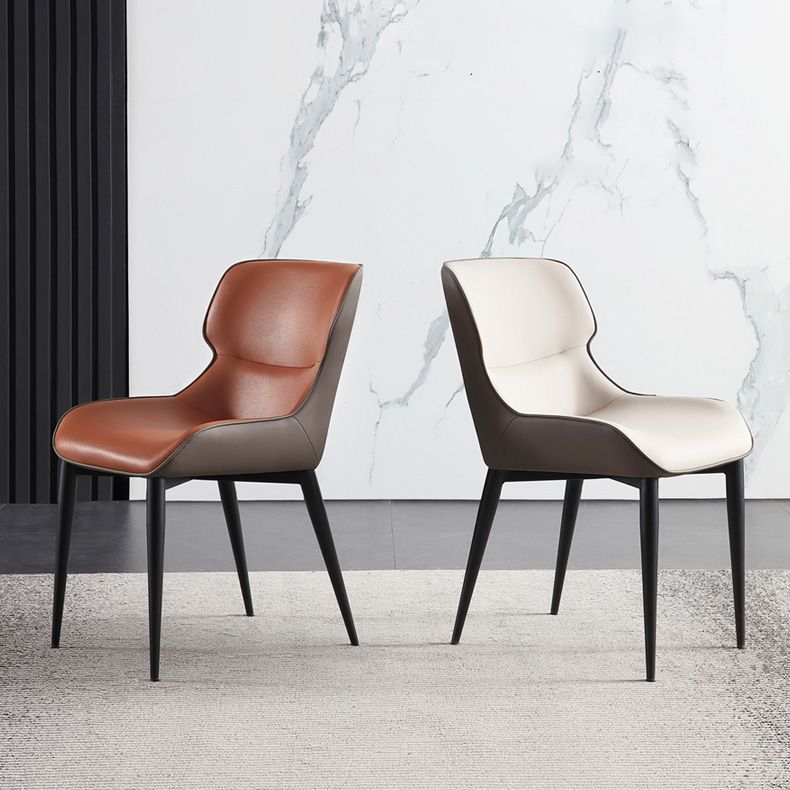 Upholstered Armless Dining Chair Modern Indoor-Outdoor Chair