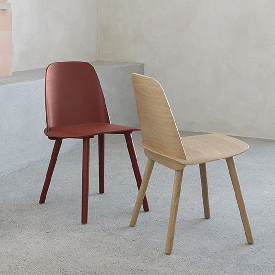 Chaise d'appoint en bois de style scandinave, chaise d'appoint multicolore pour salle à manger