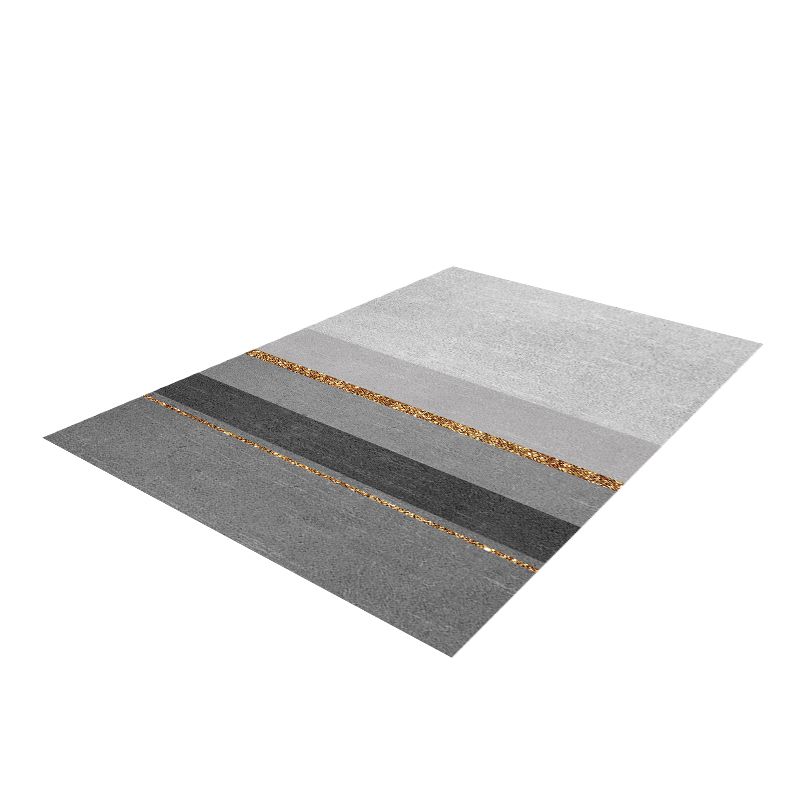 Tapis gris gris motif géométrique motif en polyester tapis de support de tapis non glissant pour la décoration intérieure