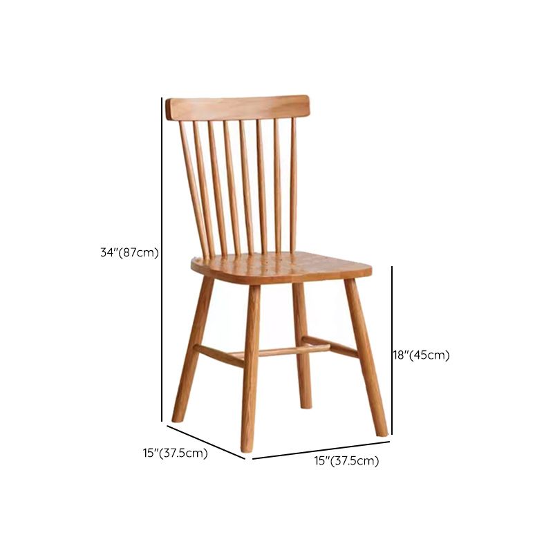 Modern Oak Wood Dining Set 1/2/3/5 Pieces Brown Dinette Set with Chairs