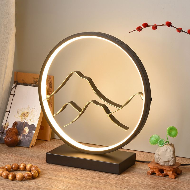Modern 1-Light Table Lamp Strip Shape LED Desk Light with Silica Gel Shade for Living Room