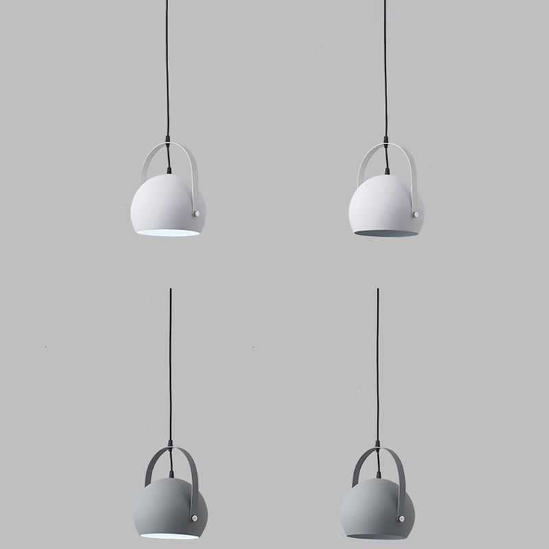 Modern Creative Macaron Pendant Light Lacquered Aluminium Hanging Lamp for Dining Rooom