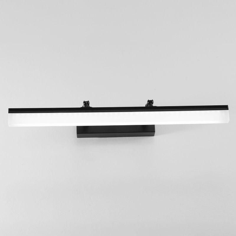 Metal Swing Arm Shape Wall Light Modern Style 1 Light Mirror Wall Mount Light