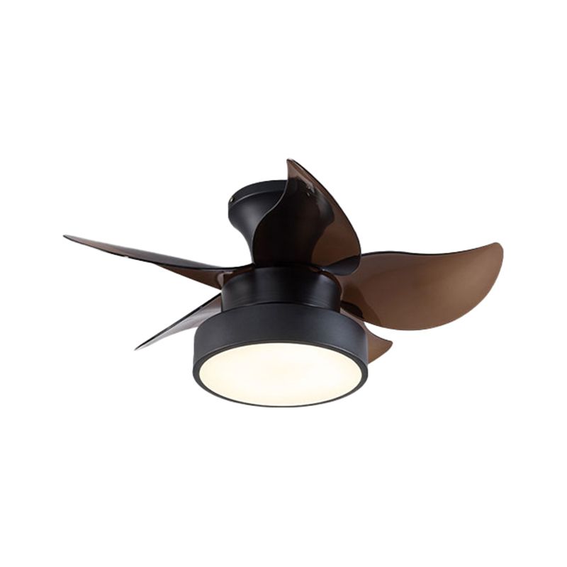 1 Light Ceiling Fan Light Modern Style Metal Ceiling Fan Lighting for Dining Room