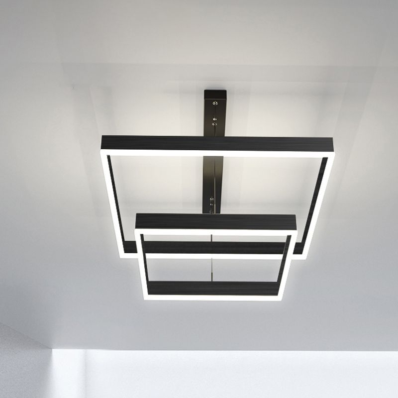 Meerdere vierkanten kroonluchter verlichtingsarmaturen moderne boerderij kroonluchters voor woonkamer