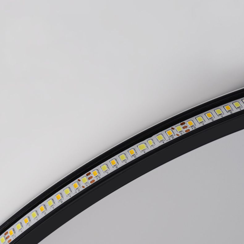 Anillo de aluminio LED empotrado montaje en techo estilo moderno 1 luz montaje empotrado luces