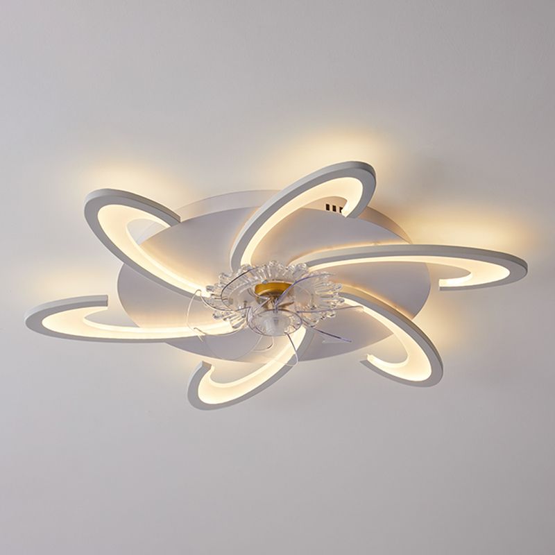 Lampada a ventola del soffitto in metallo Nordico Light Aitura del soffitto con lama a ventola ABS