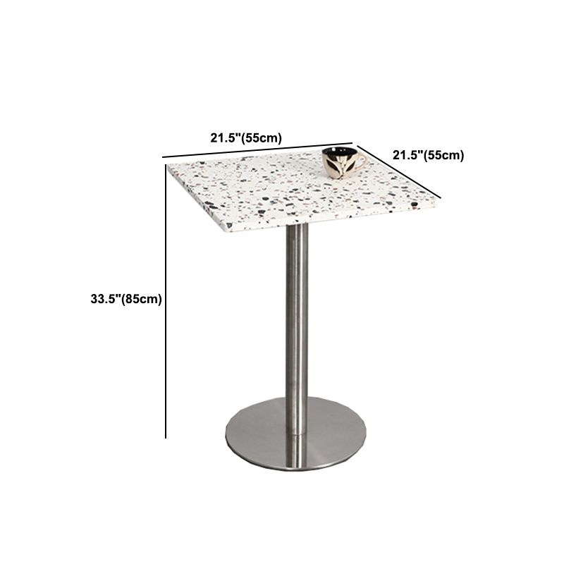 Mid-Century Modern Cocktail Table Pedestal 1 Single Coffee Table