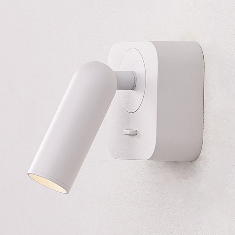 Plan de pared LED de aluminio esmerilado en la simplicidad moderna Luz de pared geométrica de metal para el dormitorio