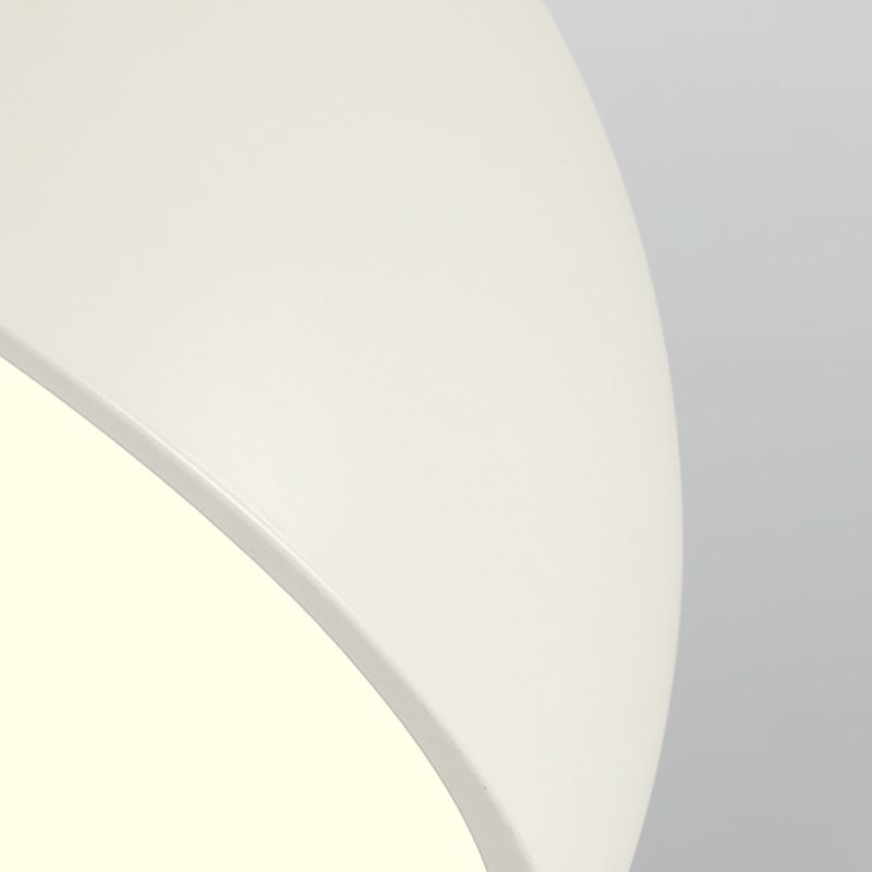Modern Minimalist LED Flush Mount Iron Hemisphere Sconce Ceiling Light with Acrylic Shade