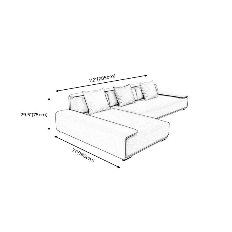 Sezione sezionale a bracciole senza bracciole in pelle faux sezionale resistente alle macchie per soggiorno