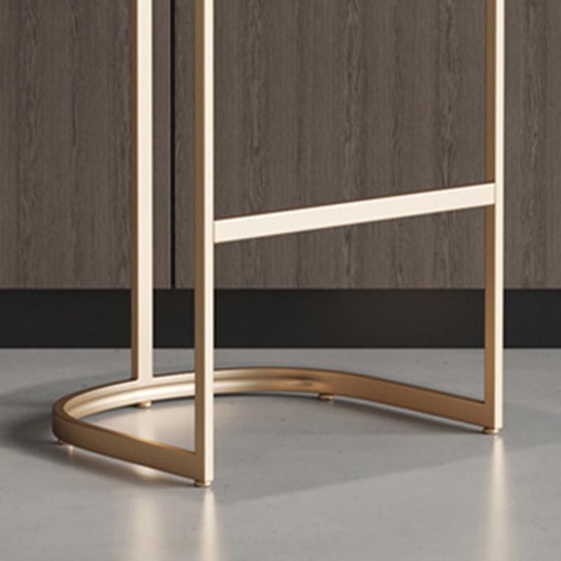 White Rectangle 1/2/3 Pieces Bar Stool and Table Set Indoor Glam Table and Stool Set