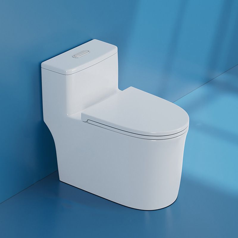Contemporary Floor Mounted Toilet Bowl One-Piece Toilet for Washroom