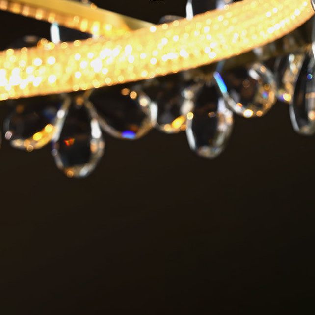 Modern Ceiling Lamp Creative Crystal Flush Mount Light Fixture for Bedroom