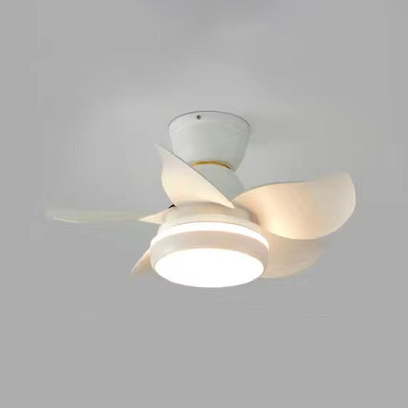 Ventola a soffitto leggero a led metallo moderno a sfioramento per bambini camera da letto