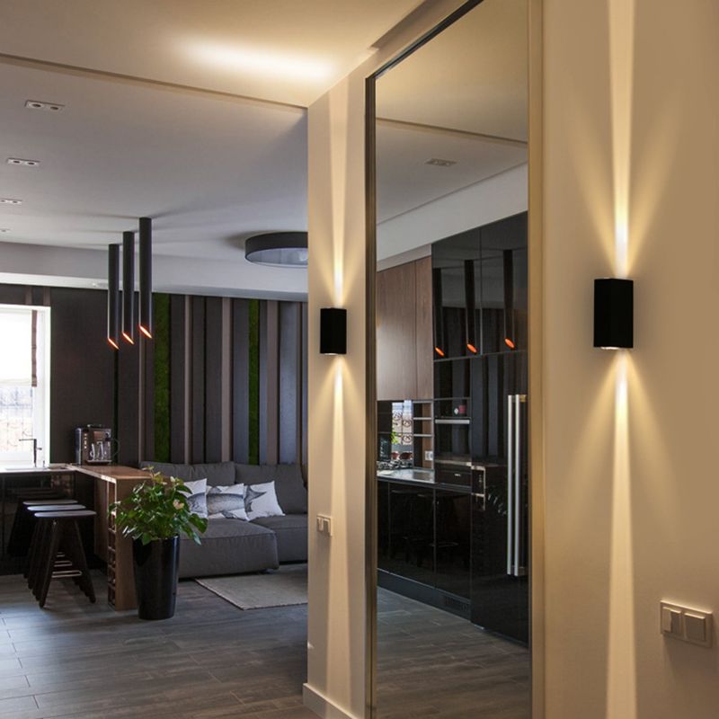 Moderner Stil Geometrischer LED-Wandlampen Metall Multi-Licht-Wandbeleuchtungsideen