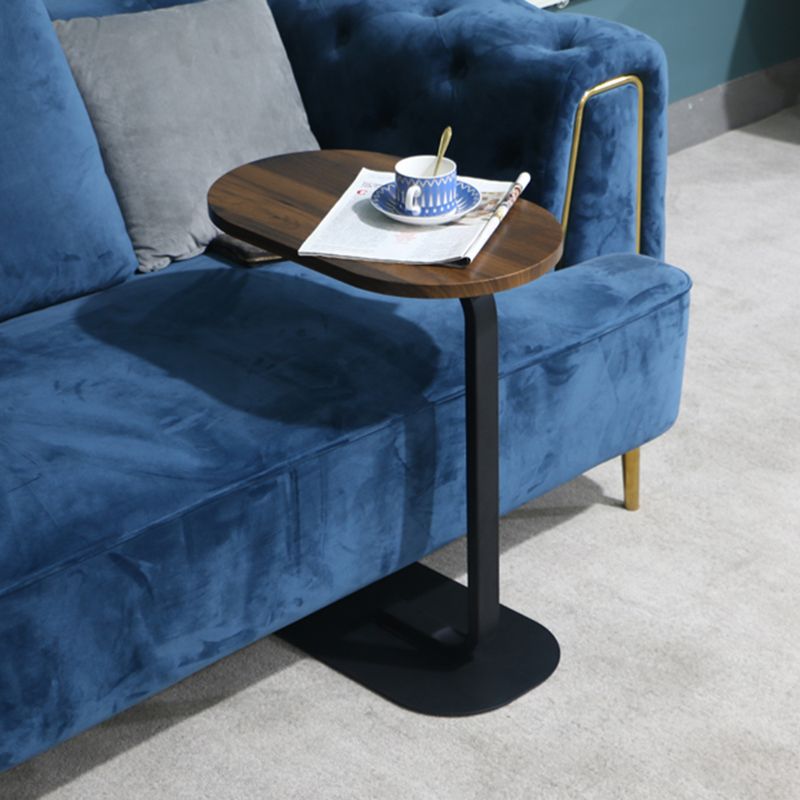 Modern Minimalist Wood Side End Table C Corner Table for Living Room