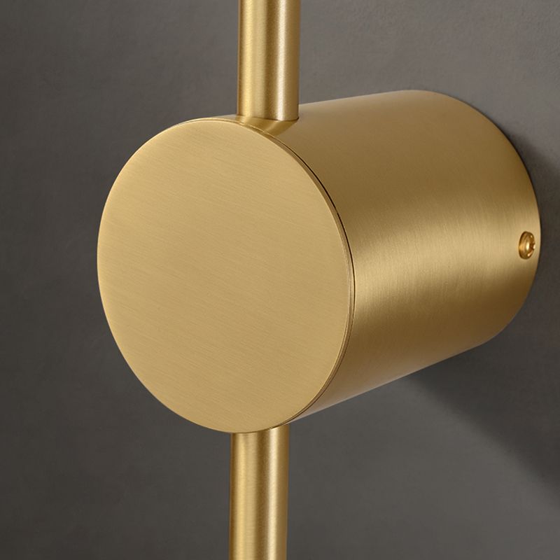 Metall lineare LED -Wandmontaglampe moderner Stil 1 leichte Leuchten in Gold