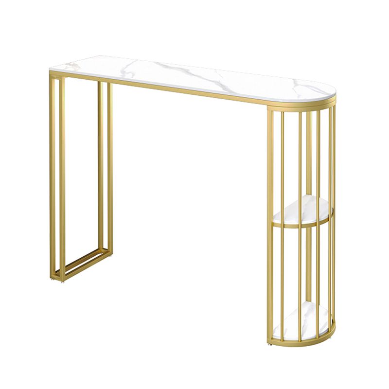 Modern 1/2/3 Pieces Bar Table Set Stone Counter Table with High Stools for Living Room