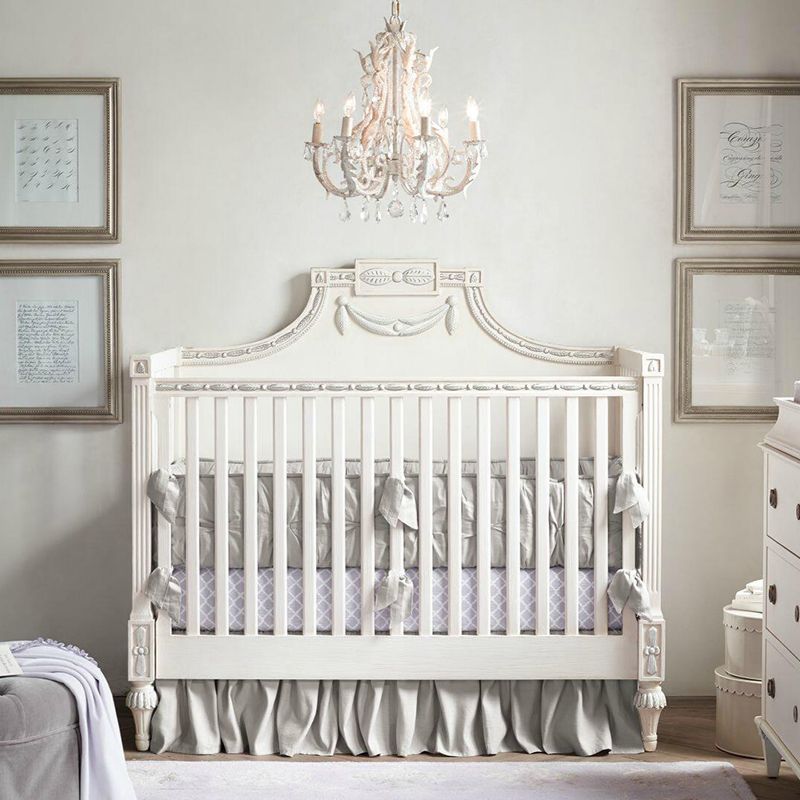 American Style Candle Chandelier Light Fixtures Multi-Head Suspension Pendant Lamps with Crystal