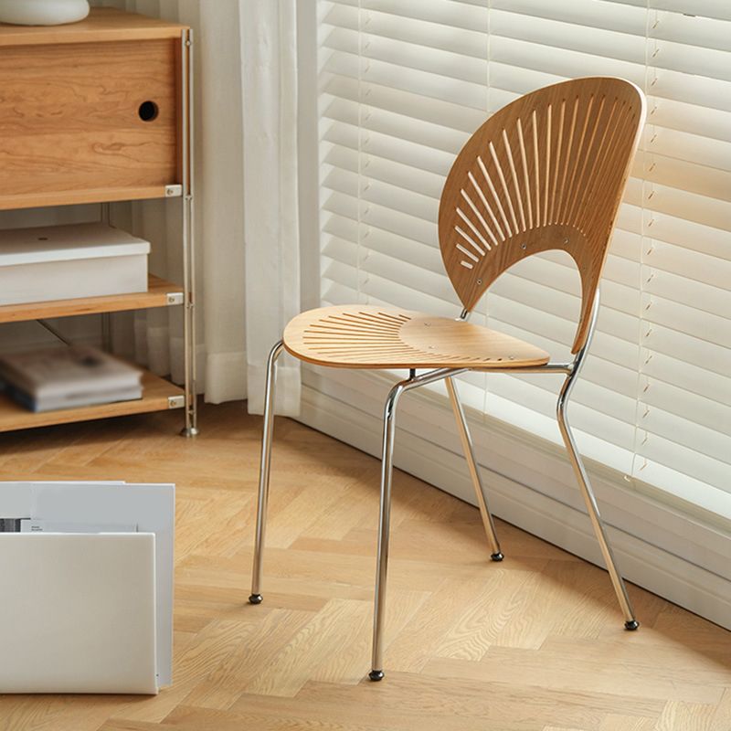 Zeitgenössischer Stil Metal Stuhl Set Open By Side Küche Esszimmerstühle