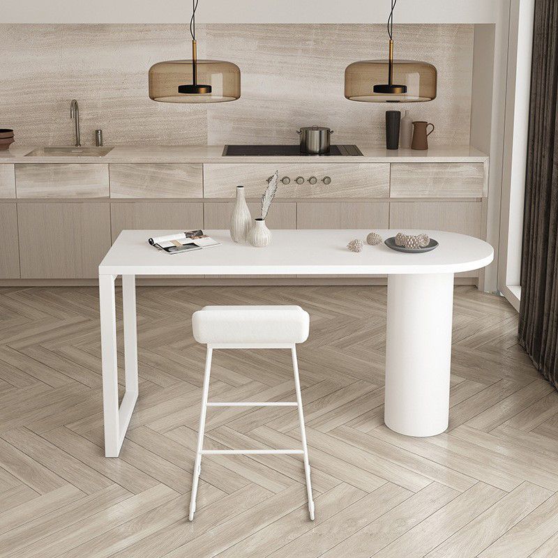 Table du comptoir supérieur en pin de style industriel Tableau de 42 pouces pour le salon