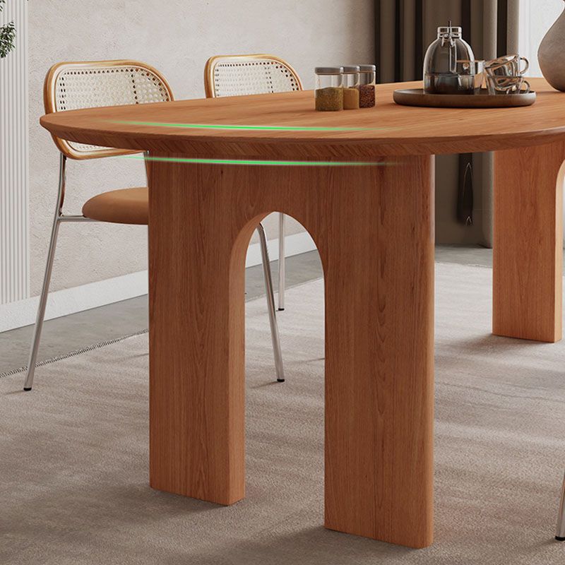 Modern Style Dining Table Solid Wood 4 Legs Dinner Table for Dining Room